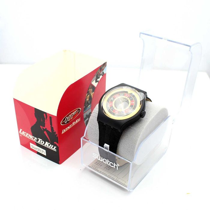 Relógio Swatch Original – 007 "Licence to Kill" SUDB103 Nunca Usado