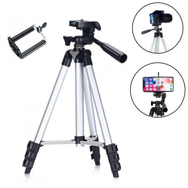 Штатив трипод тренога для кольцевой лампы или телефона Tripod 3120 1м