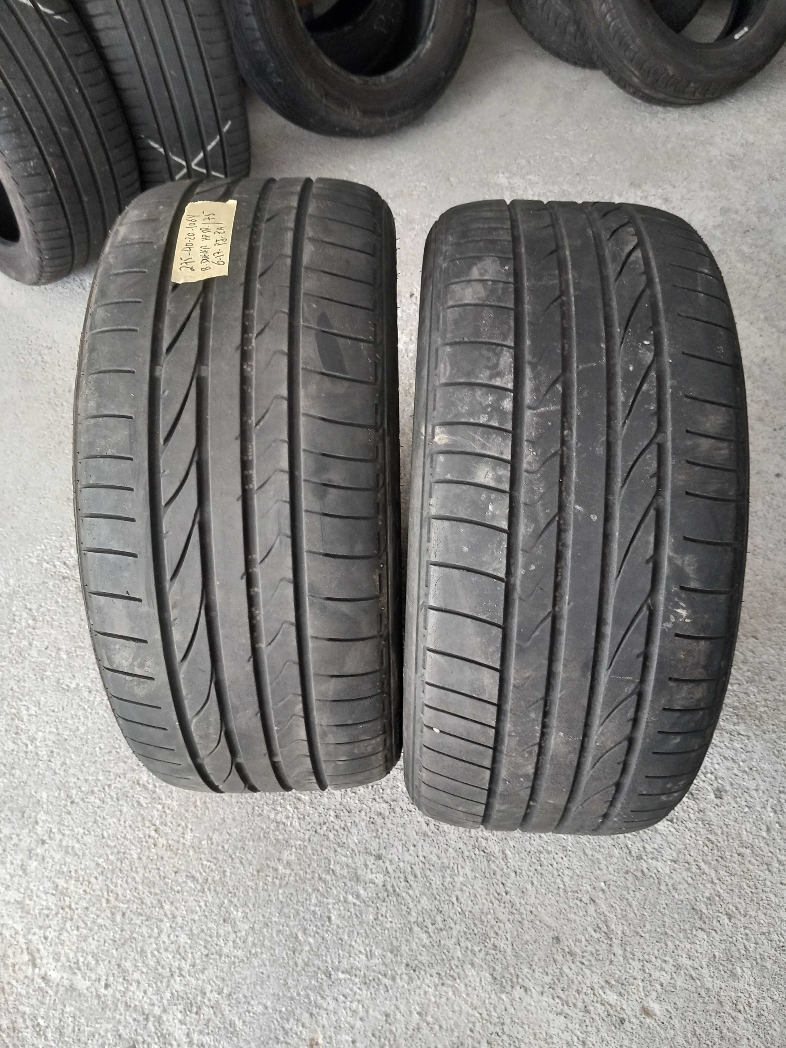 2 Pneus 275/40R20 Bridgestone RFT