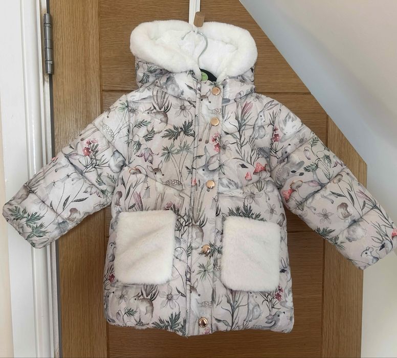 Zimowa nieprzemakalna kurtka dziewczęca next