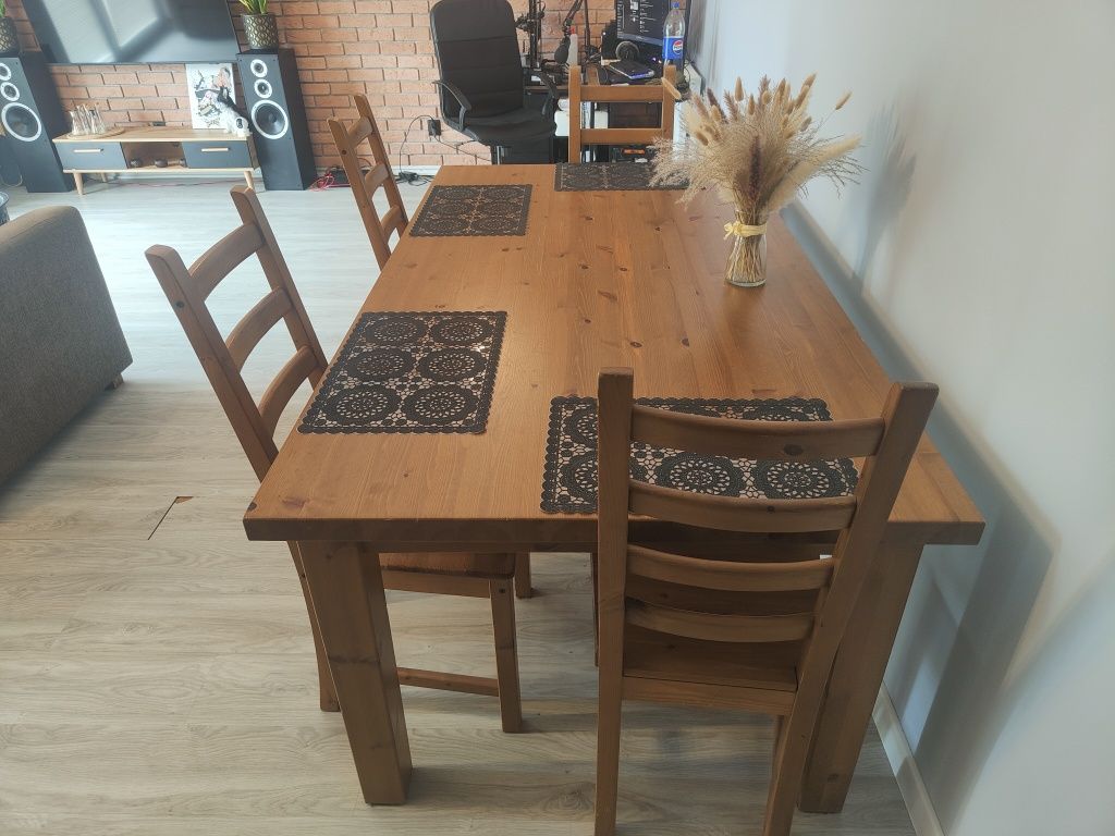 Zestaw Ikea Forsby 4 krzesła +stół