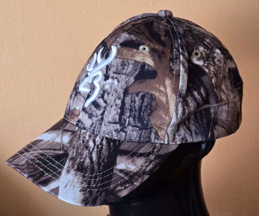 Czapka myśliwska wędkarska na polowanie zasiadkę. CAMO Kamuflaż. 1SIZE