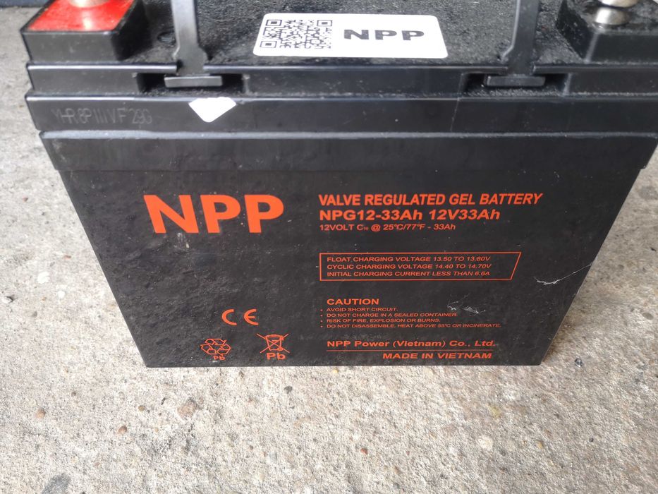 Akumulatory gel żelowe do wózka inwalidzkiego panela solar 12v 33Ah