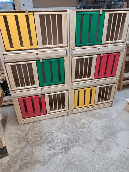 Cele lęgowe z rusztem dla gołębi