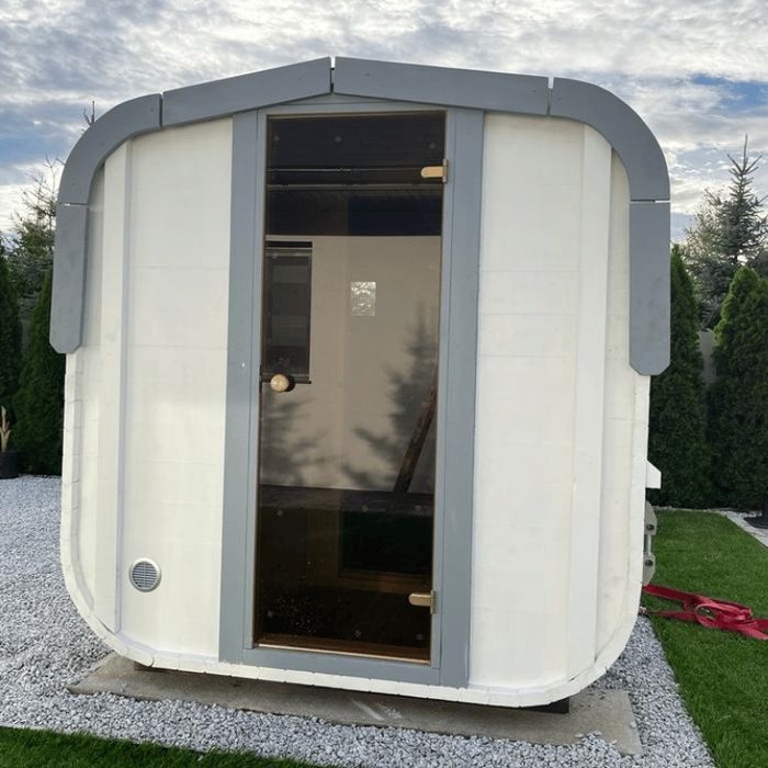Duża Sauna ogrodowa zewnętrzna 3x2,2m Kwadro Cały komplet Leasing Raty