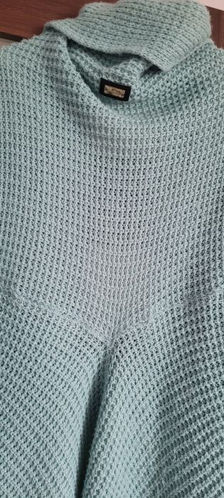 Kardigan oversize miętowy