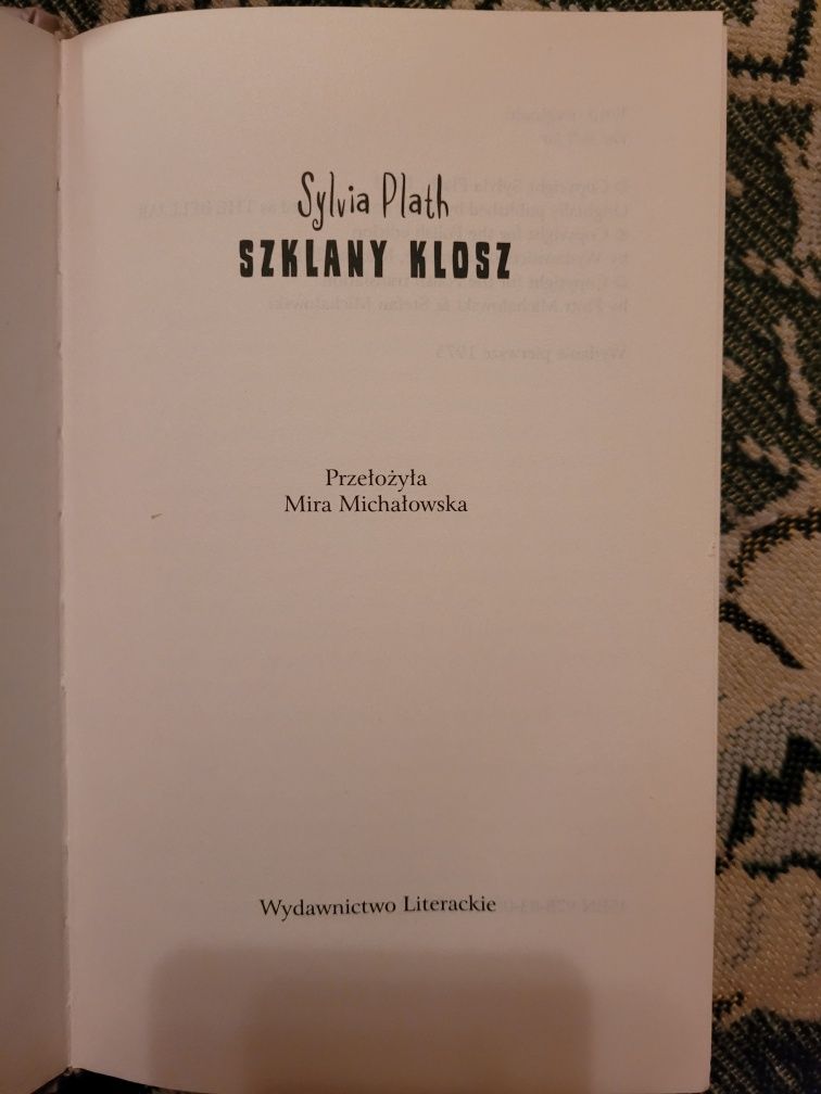 Sylvia Plath Szklany kosz 2010 WL