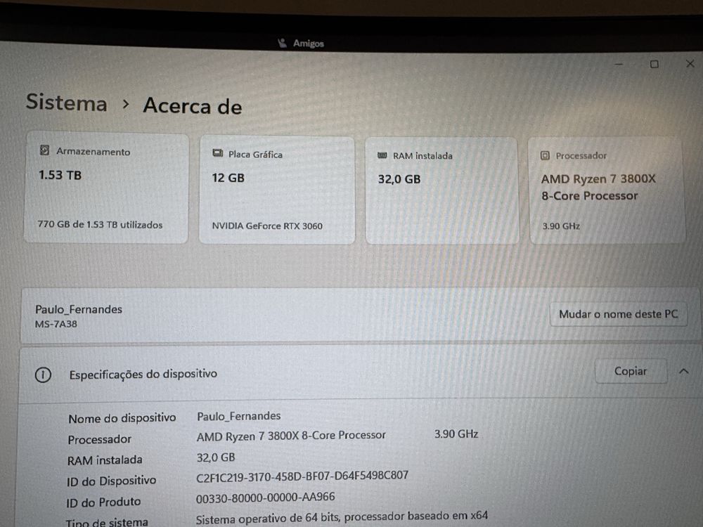 Pc gaming , caracteristicas nas fotos