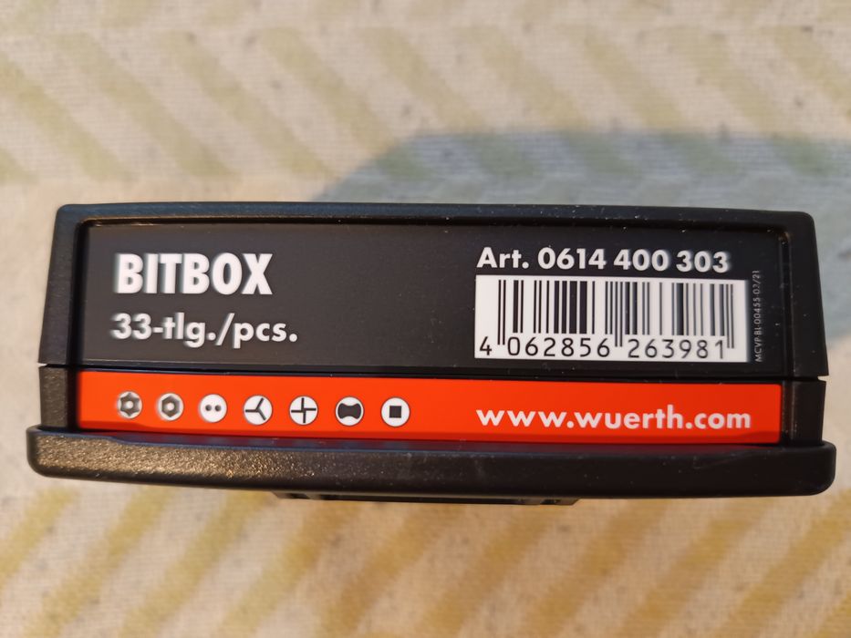 WURTH !!! Zestaw bitów 33 elementy !!!