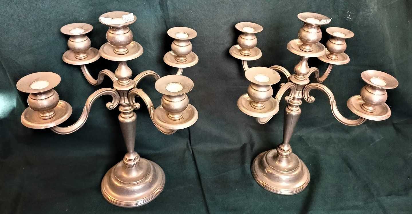 Par Candelabros Metal