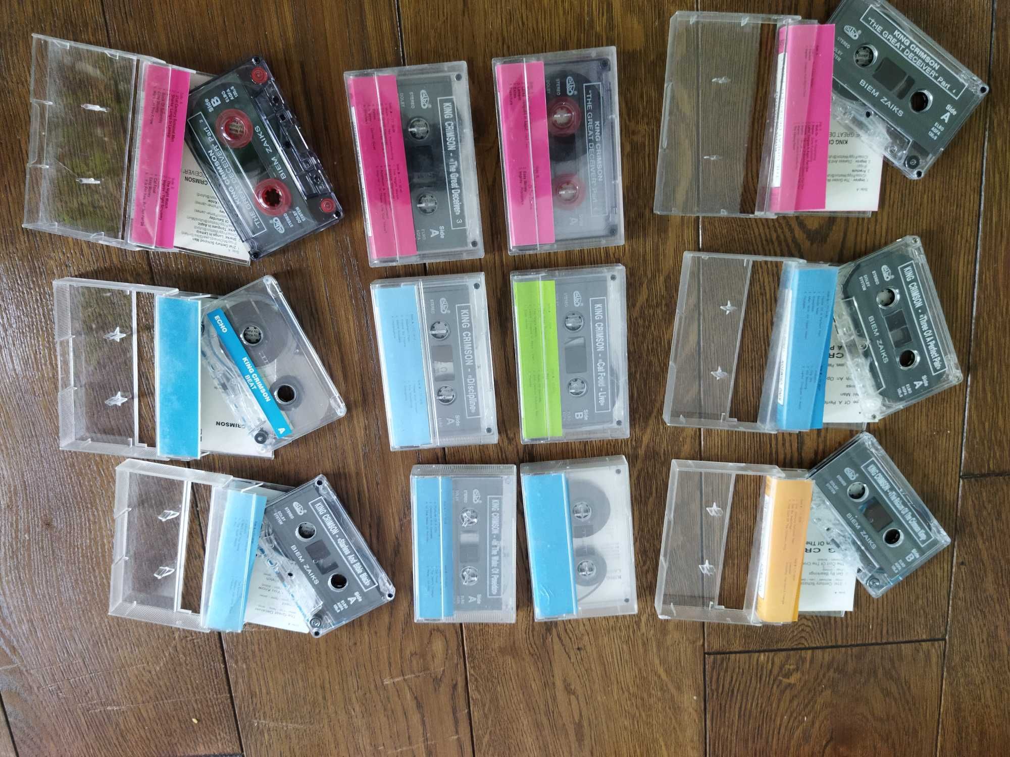 KING CRIMSON - zestaw 12 kaset +gratisy -bilet !