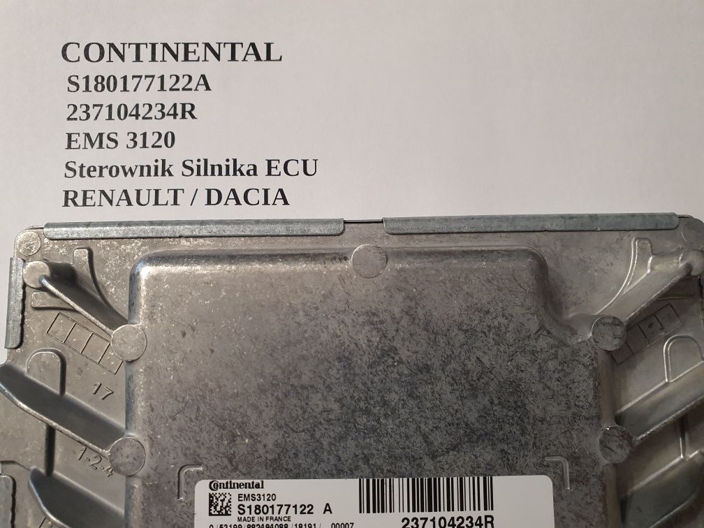 Komputer Sterownik Silnika ECU Renault - Dacia