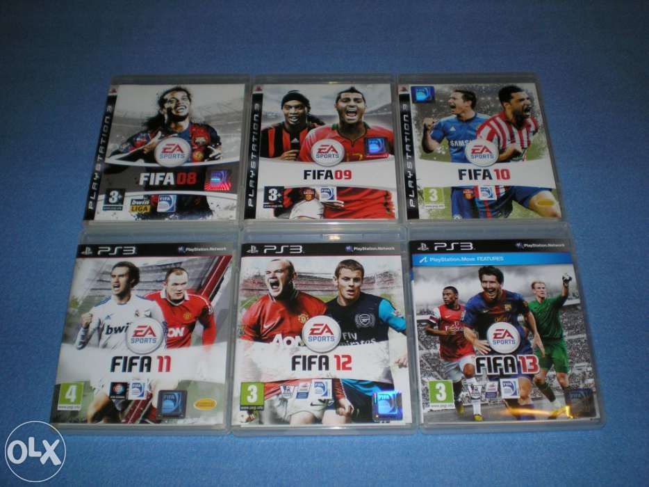 FIFA 08 até ao 13 - Playstation 3