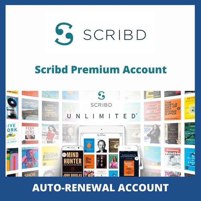 Scribd Premium Account 1 Year