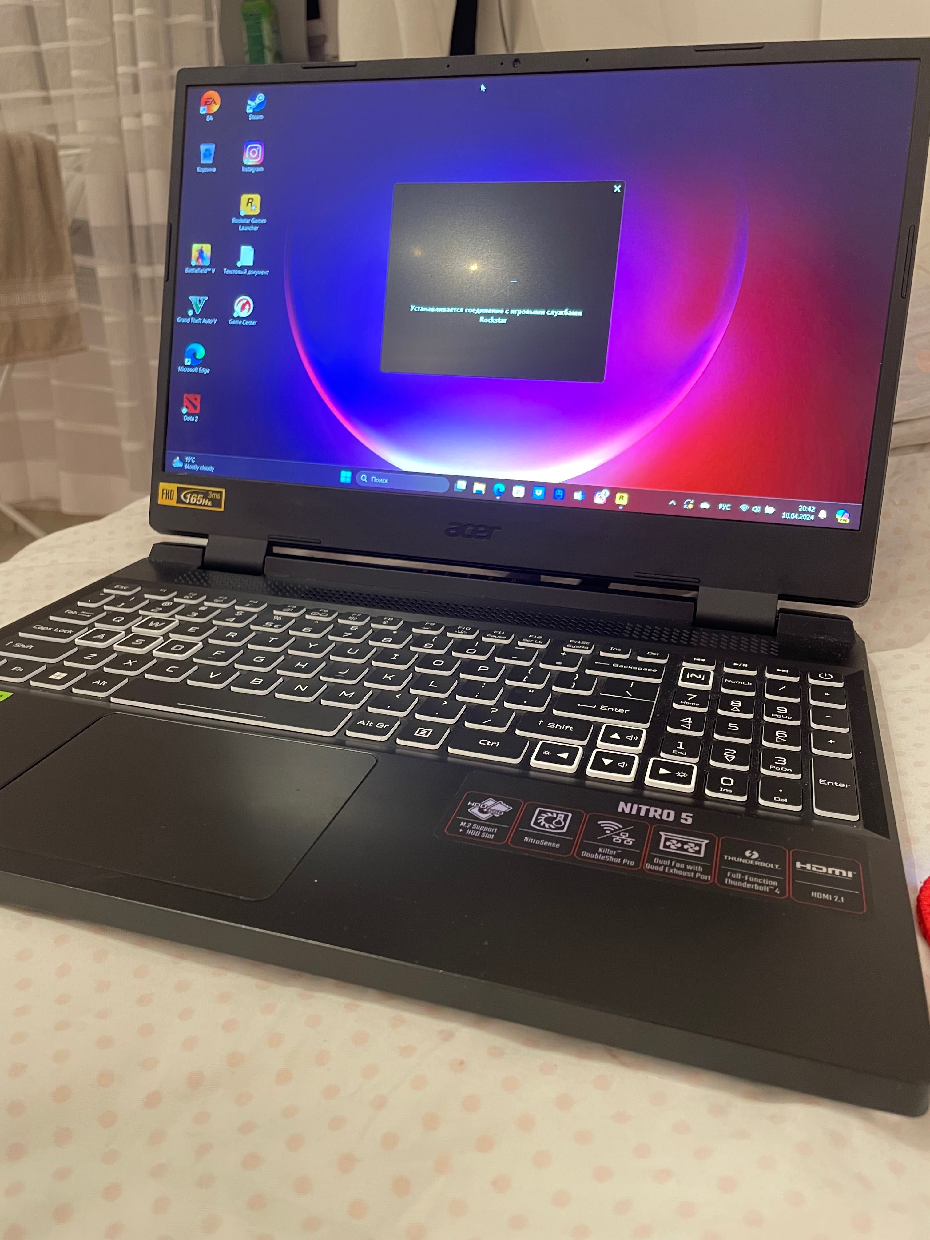 Продам ноутбук Acer Nitro 5 i7