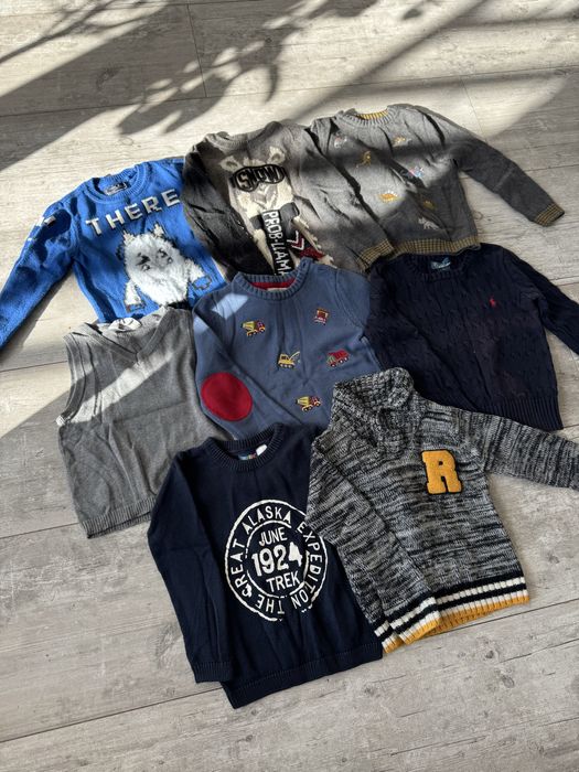 Sweterki chłopięce zestaw r. 104
