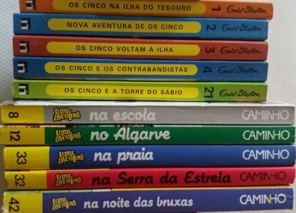 Livros Juvenis - Uma aventura - Os cinco