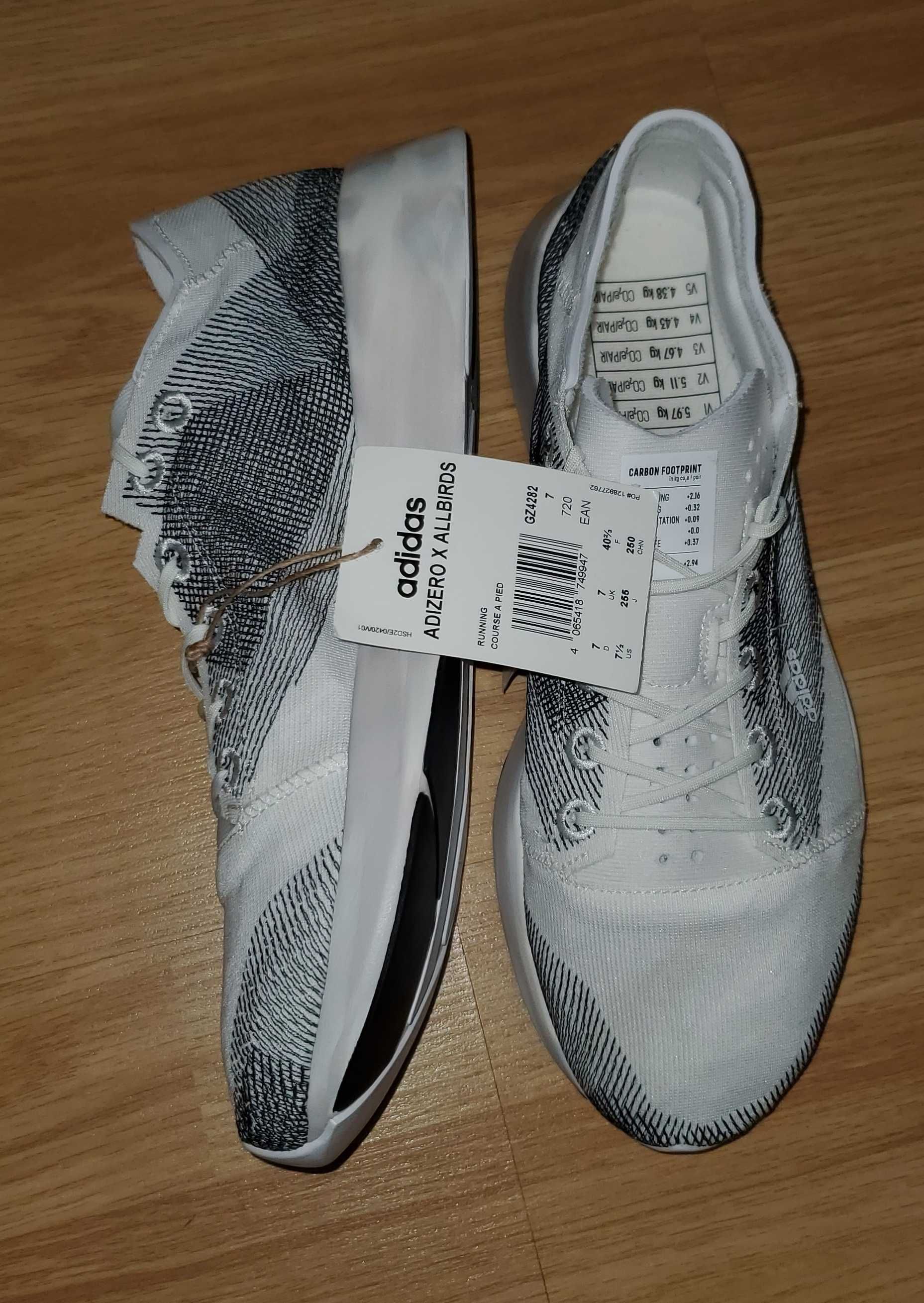 Беговые кроссовки Adidas ADIZERO X Allbirds 2,94 Кг CO2E.  Оригинал 40