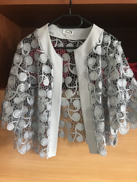 Elegancki komplet sukienka z narzutką roz.50/52