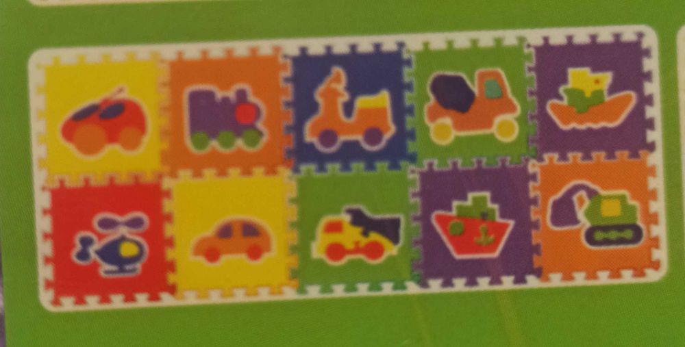 Мягкие коврики-пазлы. Транспорт. Животные+фрукты