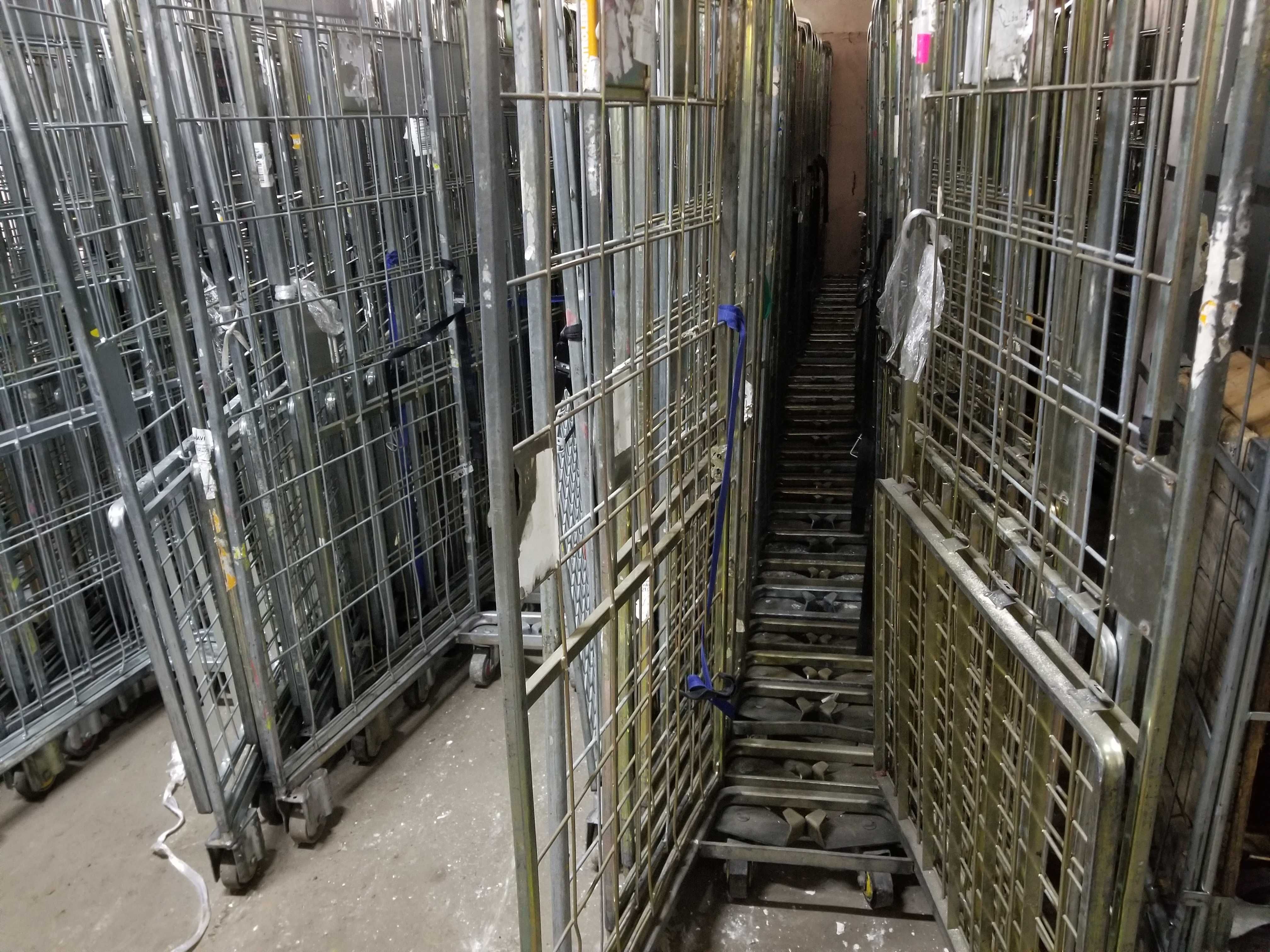 Wózek Transportowy Gniazdowy Platforma Kosz Siatkowy Magazynowy 80x67