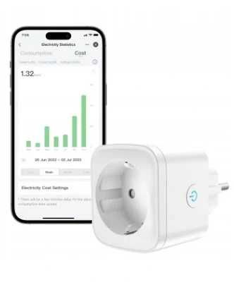 Eightree ET25 Inteligentne gniazdko Wi-Fi 5GHz Smart watomierz 2 szt