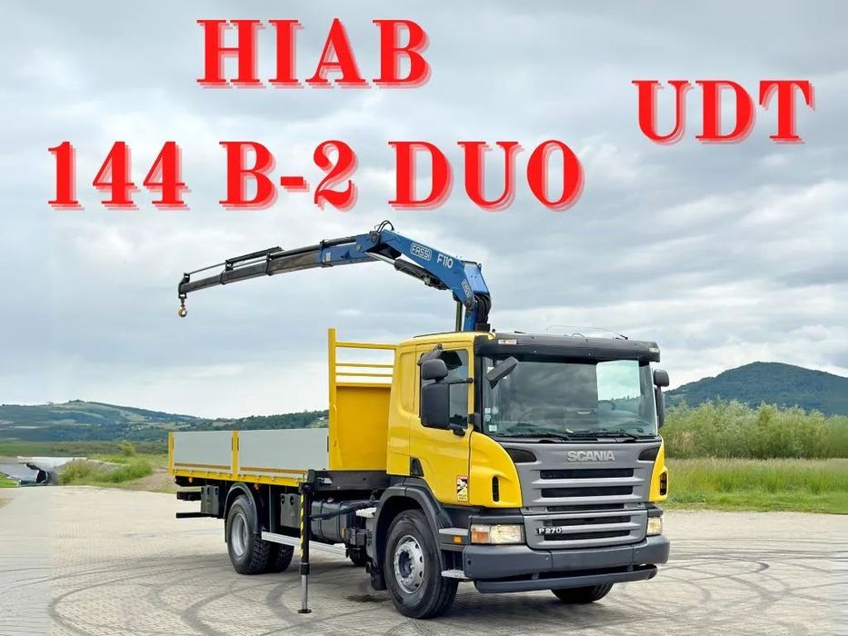 Scania P 270 * SKRZYNIA 6,15 m + FASSI F110A.23 + PILOT