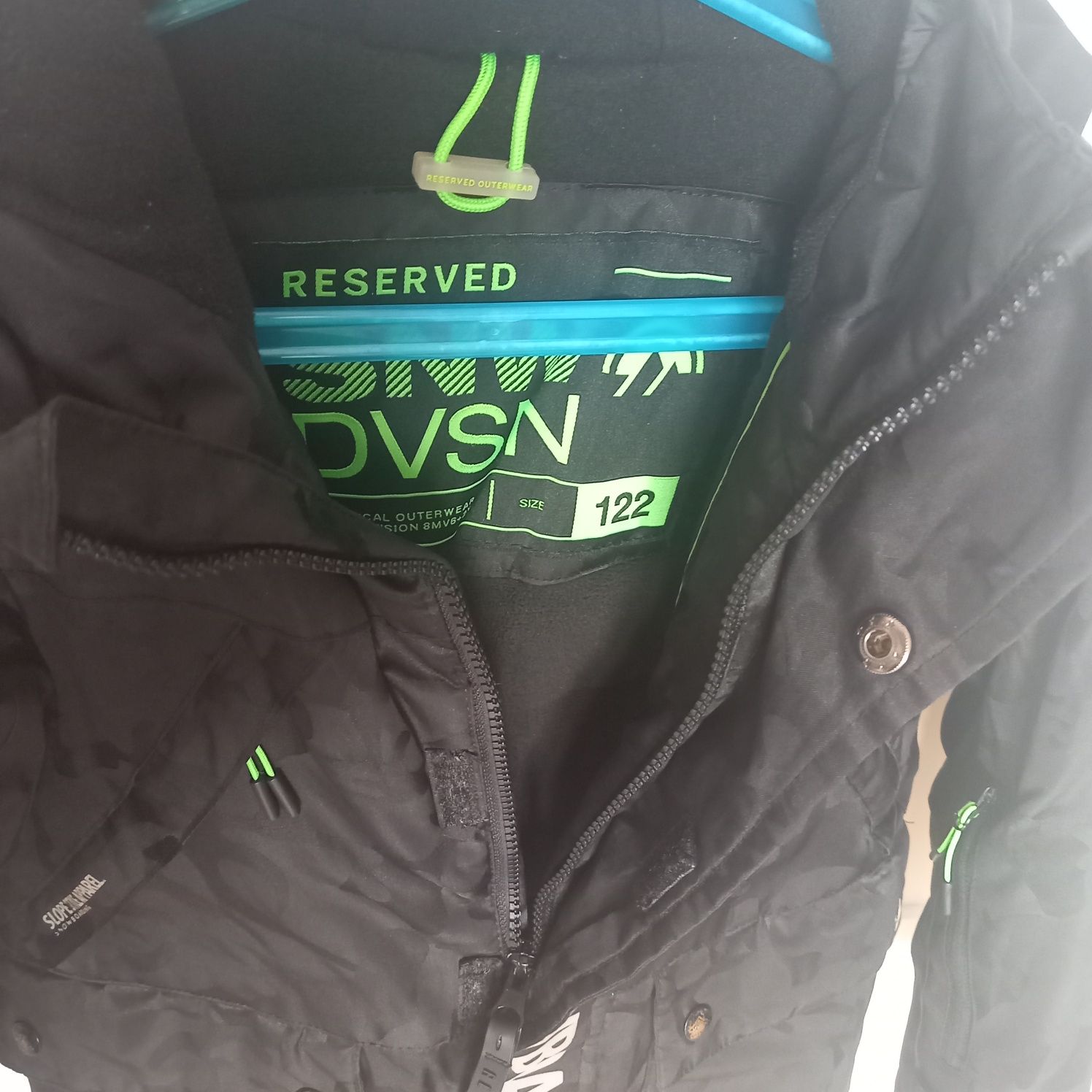 Kurtka zimowa snowboardowa, narciarska Reserved r. 122