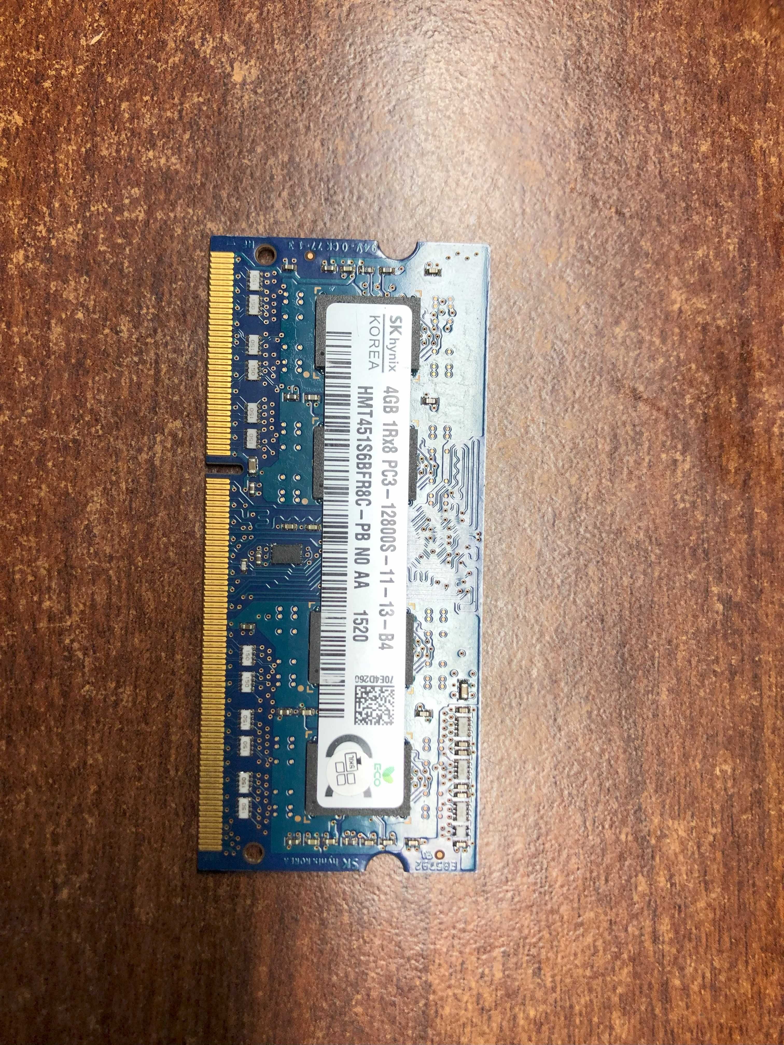 Pamięć RAM SK hynix 4GB DDR3 Laptopowe