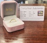 Wyjątkowy pierścionek z brylantem „briju”