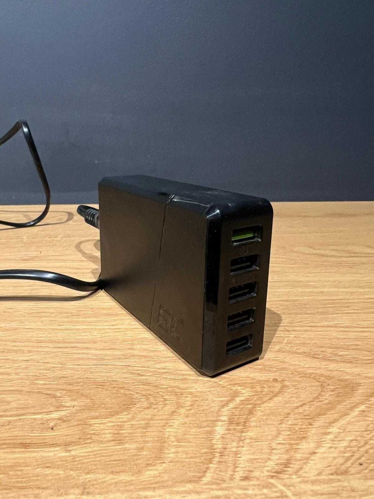 Ładowarka sieciowa GREENCELL ChargeSource 5 52W Czarny
