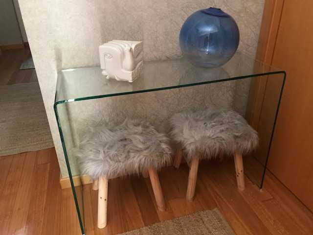 Mesa de vidro temperado Shiny do El Corte Inglês