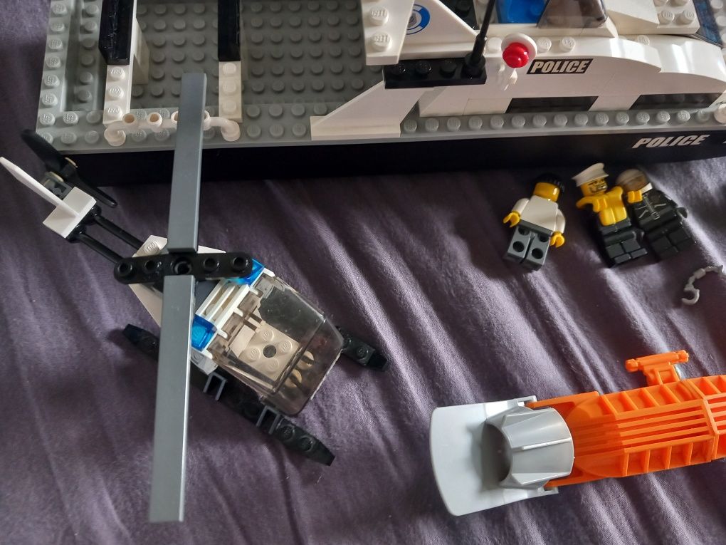 zestaw lego 7899 łódź policyjna helikopter