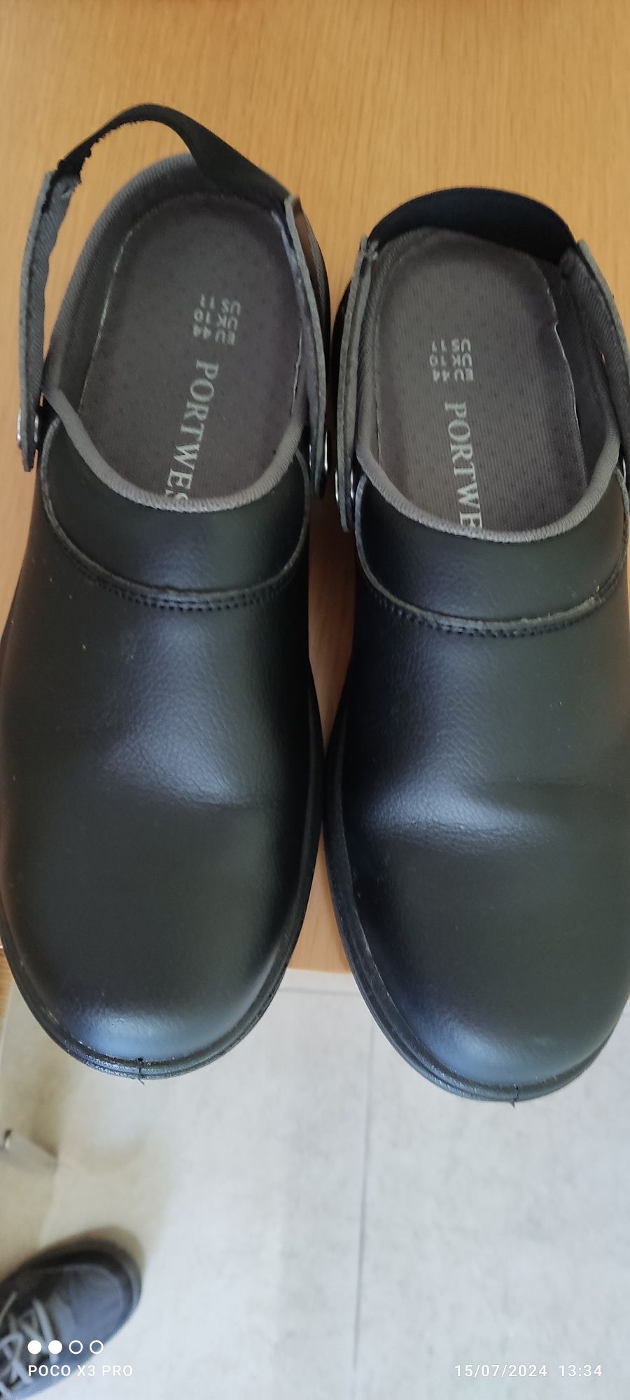 Sapatos de Cozinheiro com biqueira de aço