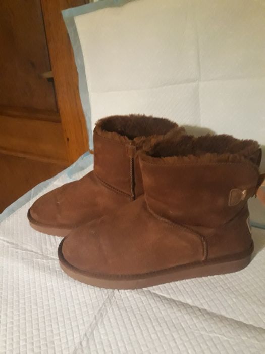 Botki damskie skorzane