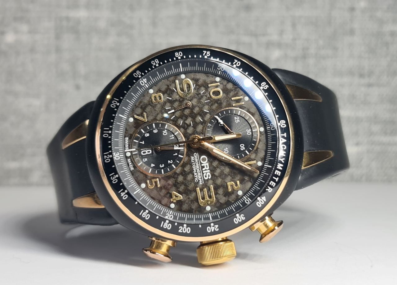 Чоловічий годинник часы Oris TT3 674 Automatic Chronograph Titanium 43