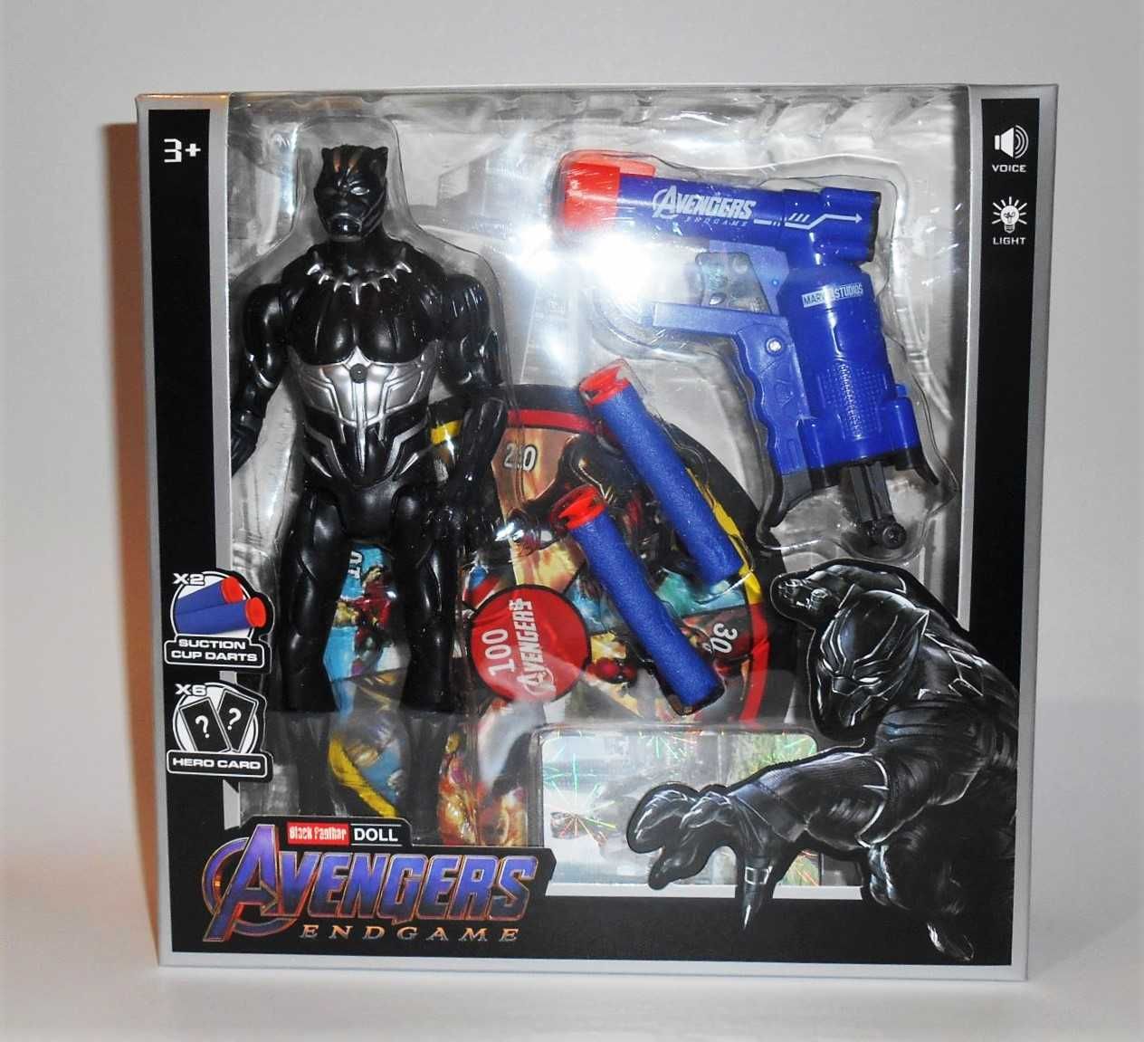 Zestaw Superhero figurka Czarna Pantera + akcesoria