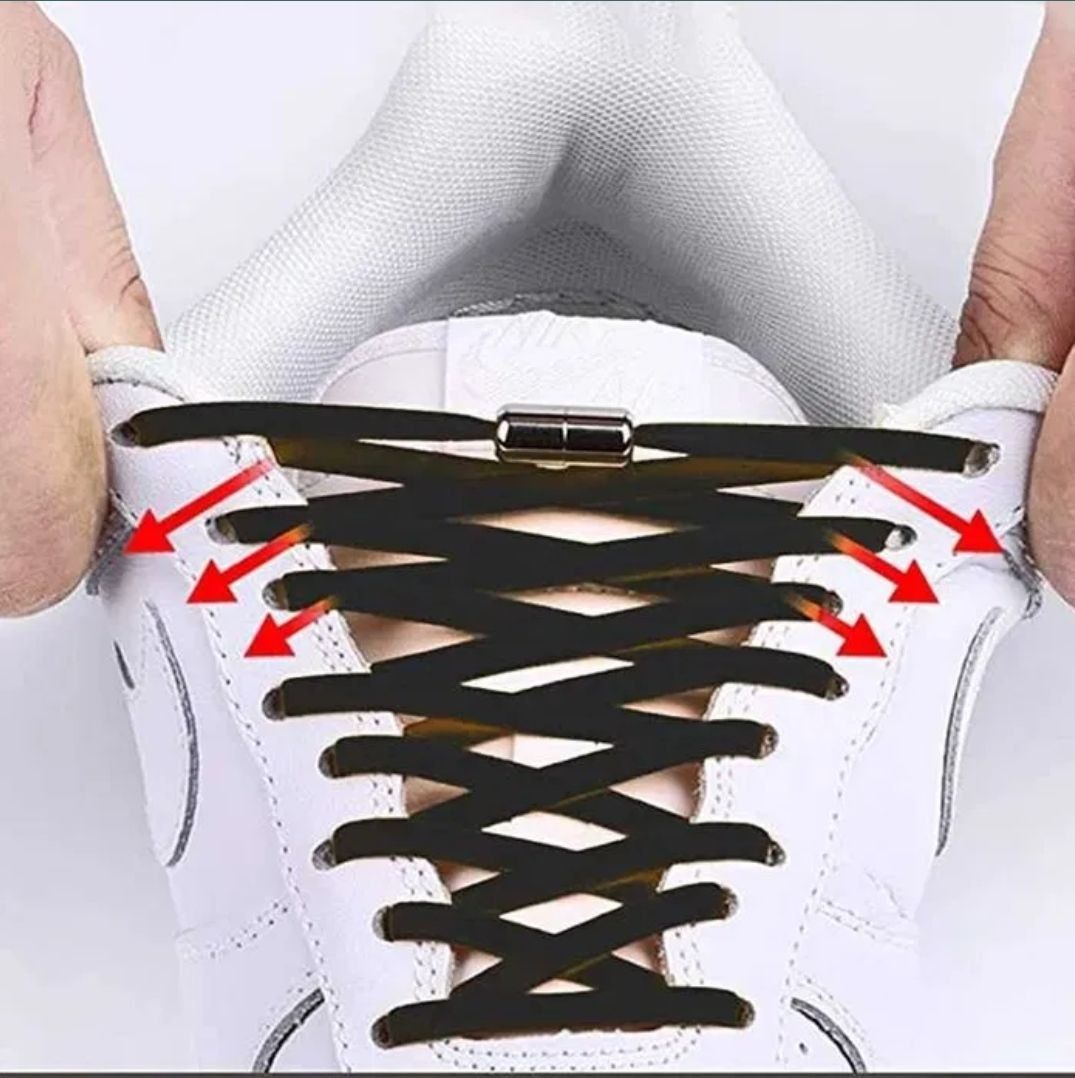 Шнурки эластичные резинки тянущиеся ленивые кроссовки туфли ботинки