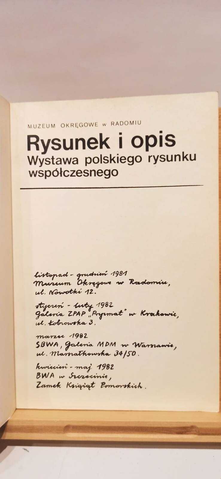 "Rysunki i komentarze" Wystawa polskiego rysunku współczesnego 1980