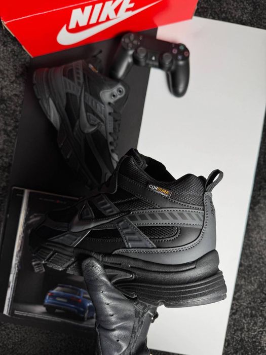 Чоловічі кросівки найк Nike Initiator High Fur Black Grey [41-46]