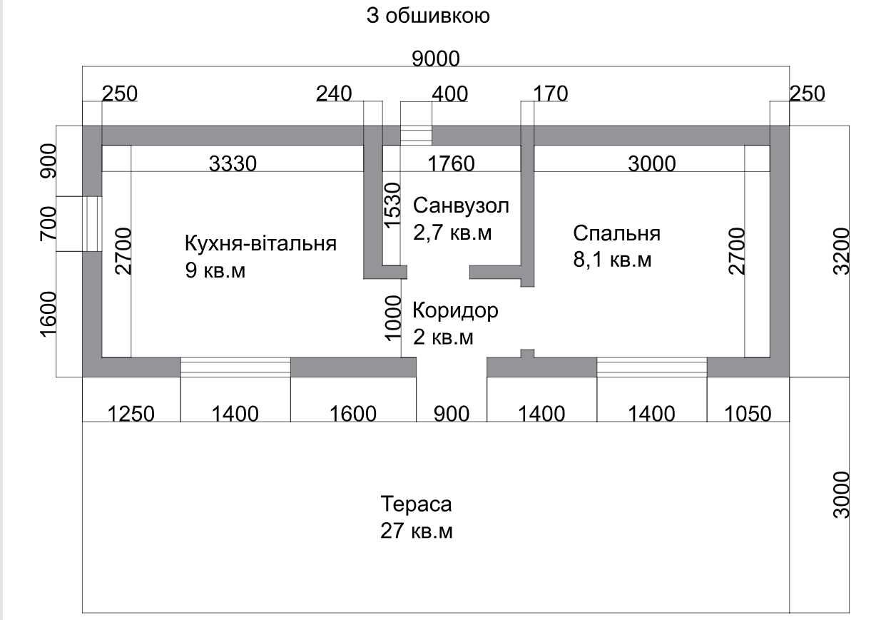 Будинок 28,8 м2.Для постійного проживання