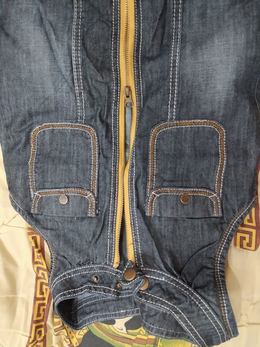 Женский джинсовый брючный комбинезон. Новый