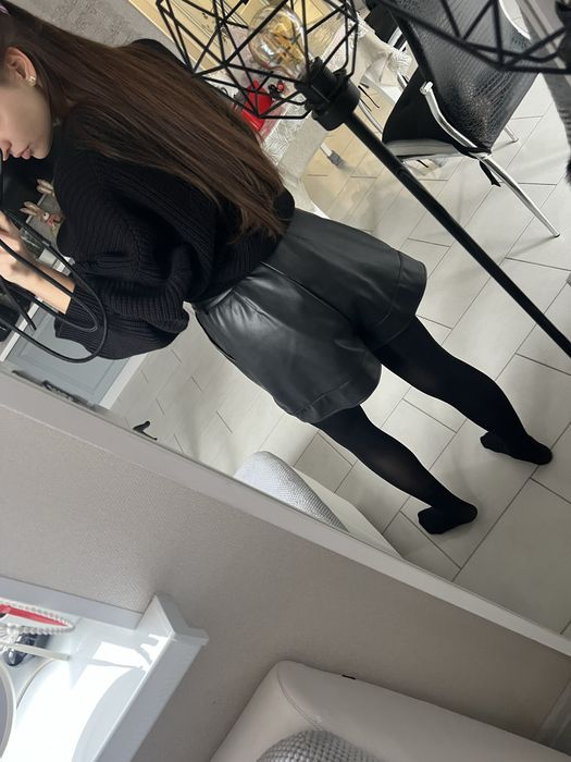 Шорти з італійської еко-шкіри