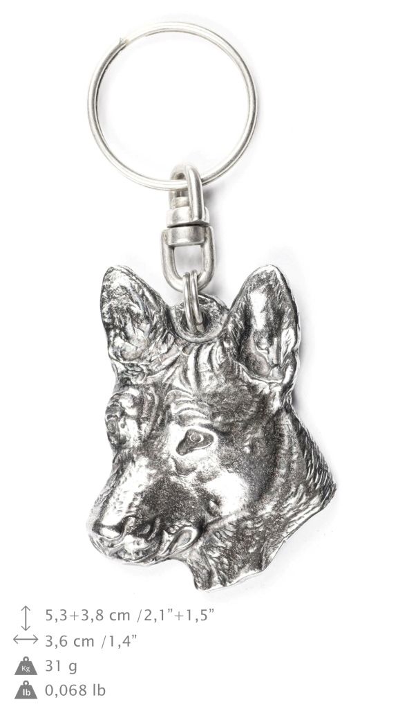 Basenji brelok do kluczy posrebrzany Art-Dog