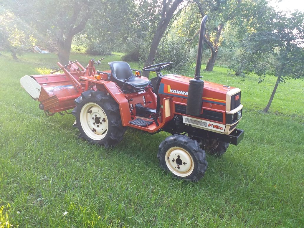 Mini Traktorek Yanmar F15D 15km3cylindr 4x4 z Glebogryzarką Orginal