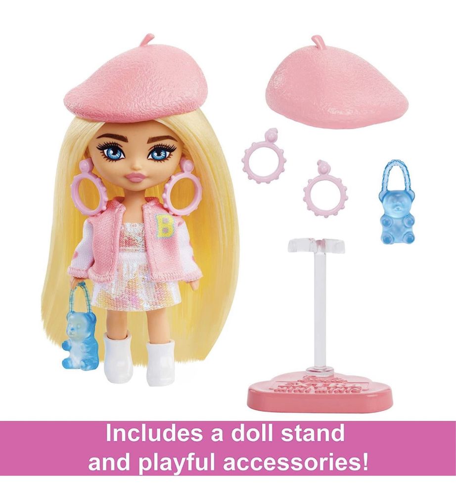 Лялька Barbie Extra Mini Minis Doll, міні мініс барбі екстра