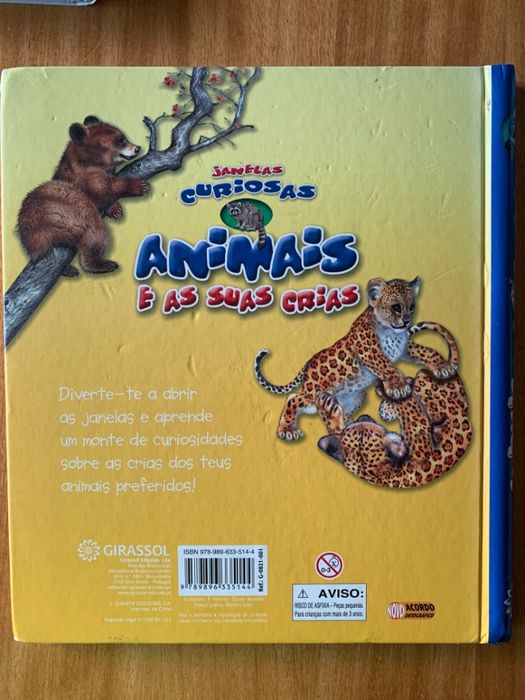 Livro "Animais e as suas crias"