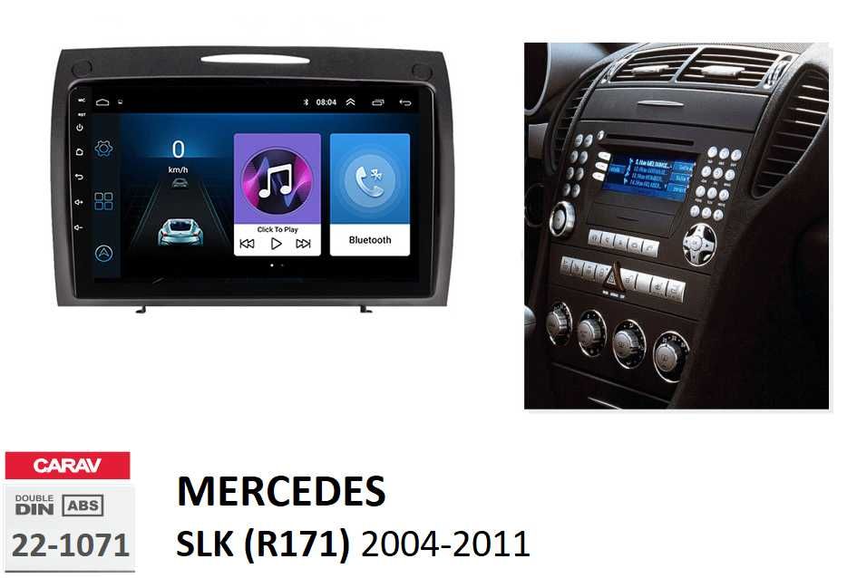 (NOVO) Rádio 1DIN / 2DIN • Mercedes SLK • R170 / R171 • Android SLK200