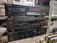 Zestaw audio kenwood -magnetofon,cd,wzmacniacz