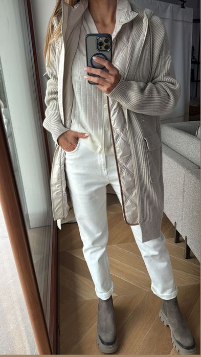 Komplet kamizelka plus sweter Brunello Cucinelli rozm M